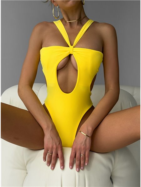 Купальник суцільний щільний на подвійніій тканині 2819/77-S Domino фото - Luxbikini