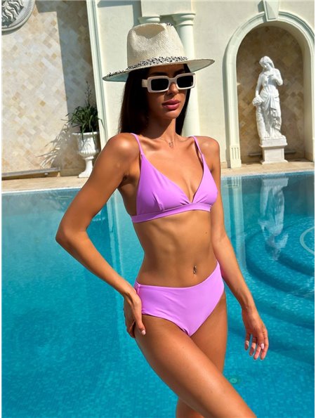 Яскравий жіночий купальник з високою посадкою 1587/11-S Domino фото - Luxbikini