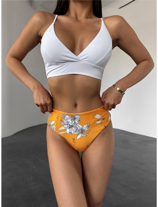 Купальник жіночий з високою посадкою трусиків 2464/14-S Domino фото - Luxbikini