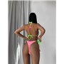Базовий яскравий купальник з трикутною чашкою 2763/43-S Domino фото - Luxbikini