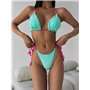 Базовий яскравий купальник з трикутною чашкою 2763/43-S Domino фото - Luxbikini
