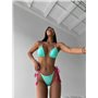 Базовий яскравий купальник з трикутною чашкою 2763/43-S Domino фото - Luxbikini