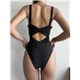 Купальник суцільний з глибоким декольте та модним кільцем по центру 2953/73-S Domino фото - Luxbikini