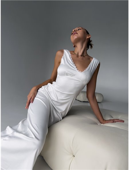 Елегантна нічна сукня з мереживом 210/141-S Domino фото - Luxbikini