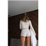 Жіноча піжама шортиками з квітковим принтом 1009-S Domino фото - Luxbikini