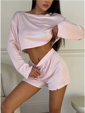 Піжама для дому з дихаючої тканини 1010-S Domino фото - Luxbikini