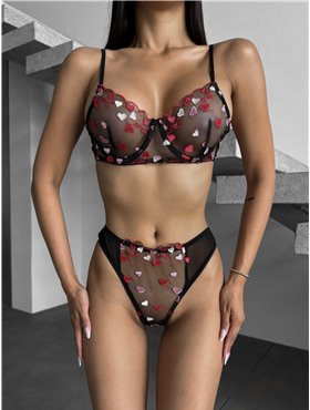 Комплект білизни з сердечками 857/89-S Domino фото - Luxbikini