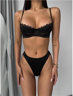 Повсякденний комплект білизни з завищеними трусиками 862/84-S Domino фото - Luxbikini