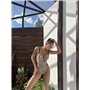 Купальник суцільний зі щільною чашкою леопардовий 2608/40-S Domino фото - Luxbikini