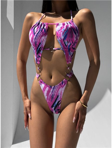 Купальник суцільний з завищеними трусиками 2772/86-S Domino фото - Luxbikini