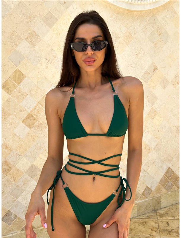 Купальник жіночий з кільцями 2569/16-S Domino фото - Luxbikini