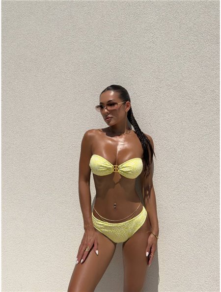 Купальник-бандо з високою посадкою 1504/1-S Domino фото - Luxbikini