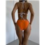 Купальник трійка з футболкою, помаранчевий 2686/12-S Domino фото - Luxbikini
