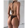Жіночий купальник трикутник з сукнею, коричневий  2886/102-S Domino фото - Luxbikini