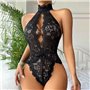 Звабливе мереживне боді з відкритим доступом та відкритою спиною Чорне S/M X00001265 China фото - Luxbikini