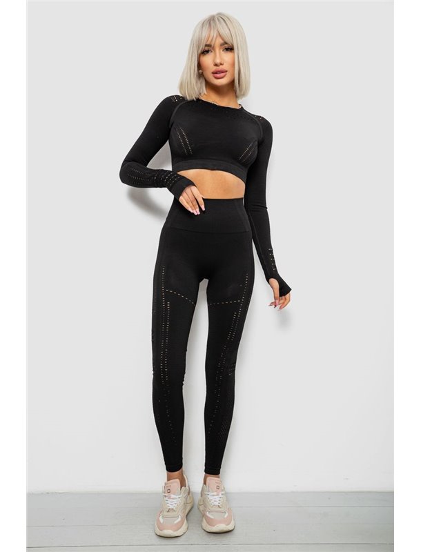 Костюм жіночий домашній, колір чорний, 214R265 214R265 AGER фото - Luxbikini