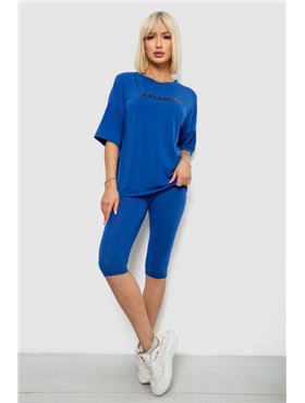 Костюм домашній жіночий з принтом, колір синій, 257R738 257R738 AGER фото - Luxbikini