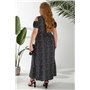 Сукня жіноча на запах з принтом софт, колір чорний, 257R358-1 257R358-1 AGER фото - Luxbikini