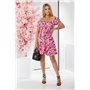 Сукня жіноча з принтом софт, колір рожевий, 257R811-2 257R811-2 AGER фото - Luxbikini