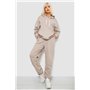 Спортивний костюм жіночий однотонний, колір бежевий, 244R1070AG 244R1070AG AGER фото - Luxbikini