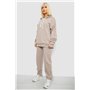 Спортивний костюм жіночий однотонний, колір бежевий, 244R1070AG 244R1070AG AGER фото - Luxbikini