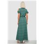 Сукня жіноча на запах з принтом софт, колір зелений, 257R358-2 257R358-2 AGER фото - Luxbikini