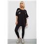Футболка жіноча з принтом, колір чорний, 244R2511 244R2511 AGER фото - Luxbikini