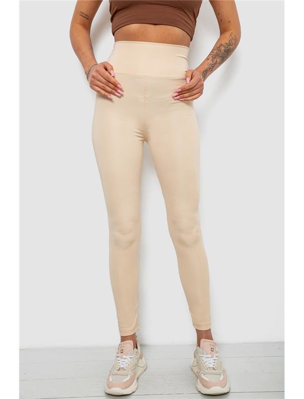 Лосини жіночі однотонні, колір бежевий, 214R155 214R155 AGER фото - Luxbikini