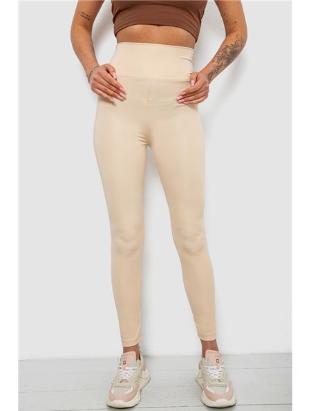 Лосини жіночі однотонні, колір бежевий, 214R155 214R155 AGER фото - Luxbikini