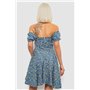 Сукня жіноча з принтом софт, колір блакитний, 257R811 257R811 AGER фото - Luxbikini