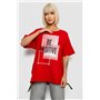 Футболка жіноча з принтом, колір червоний, 244R4011 244R4011 AGER фото - Luxbikini