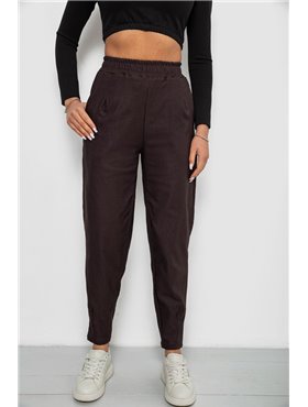 Штани жіночі на тонкому флісі, колір шоколадний, 257R727 257R727 AGER фото - Luxbikini