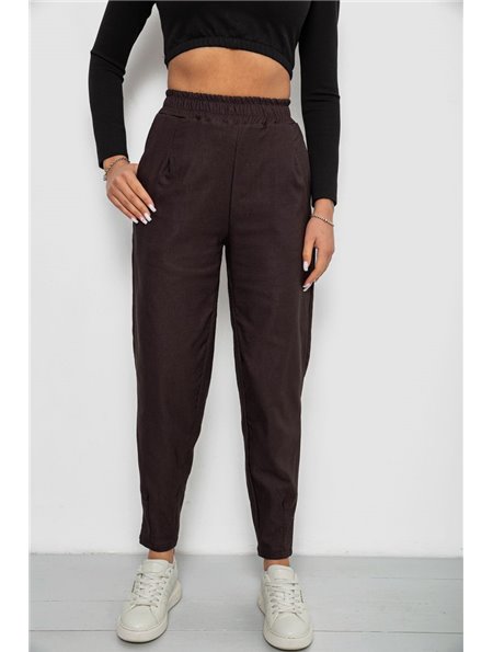 Штани жіночі на тонкому флісі, колір шоколадний, 257R727 257R727 AGER фото - Luxbikini