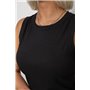 Сукня однотонна в рубчик, колір чорний, 257R707 257R707 AGER фото - Luxbikini