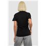 Футболка жіноча однотонна, колір чорний, 129R8900-2 129R8900-2 AGER фото - Luxbikini
