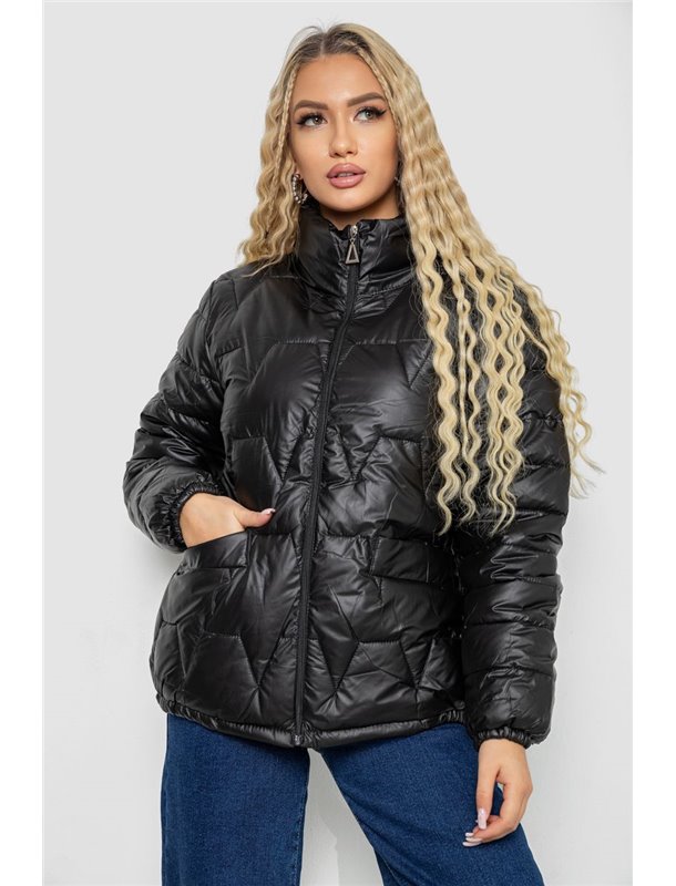 Куртка жіноча демісезонна, колір чорний, 243R005 243R005 AGER фото - Luxbikini