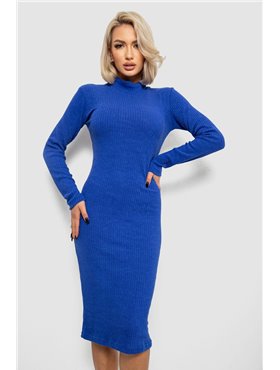 Сукня однотонна в рубчик, колір синій, 257R701 257R701 AGER фото - Luxbikini