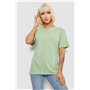 Футболка жіноча однотонна, колір оливковий, 129R8900-1 129R8900-1 AGER фото - Luxbikini