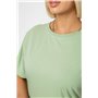 Футболка жіноча однотонна, колір оливковий, 129R8900-1 129R8900-1 AGER фото - Luxbikini