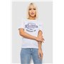 Жіноча футболка з принтом, колір білий, 241R138 241R138 AGER фото - Luxbikini