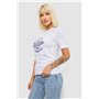 Жіноча футболка з принтом, колір білий, 241R138 241R138 AGER фото - Luxbikini