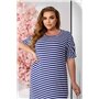 Сукня повсякденна в смужку, колір синьо-білий, 257R130-5 257R130-5 AGER фото - Luxbikini