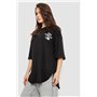 Футболка жіноча з принтом, колір чорний, 244R2030 244R2030 AGER фото - Luxbikini