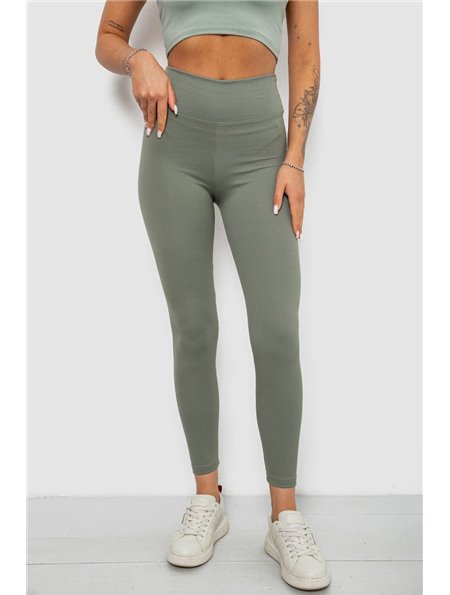 Лосини однотонні в рубчик, колір оливковий, 244R312-5 244R312-5 AGER фото - Luxbikini