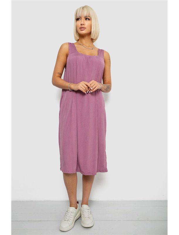 Сарафан жіночий в горох, колір сливовий, 257R733-1 257R733-1 AGER фото - Luxbikini