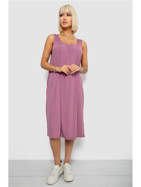 Сарафан жіночий в горох, колір сливовий, 257R733-1 257R733-1 AGER фото - Luxbikini
