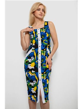 Сарафан жіночий з принтом, колір синій, 230R029 230R029 AGER фото - Luxbikini