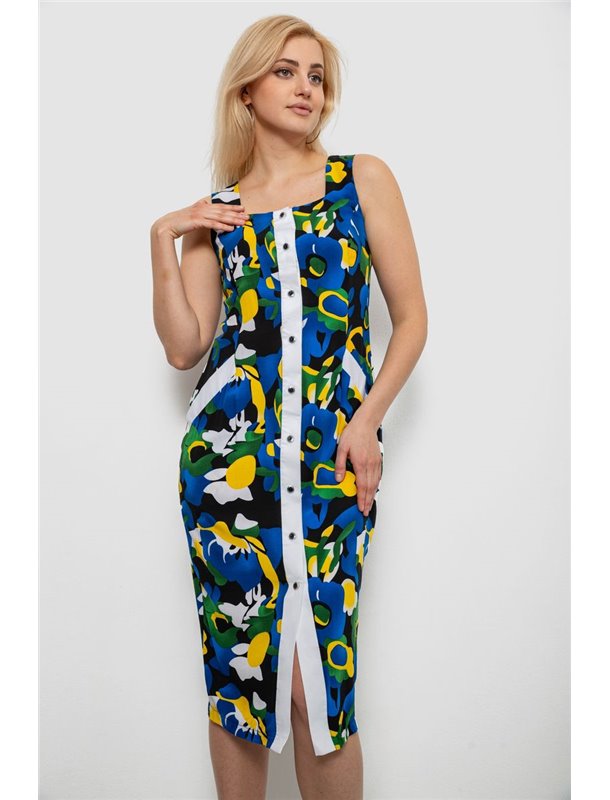 Сарафан жіночий з принтом, колір синій, 230R029 230R029 AGER фото - Luxbikini