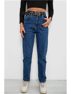 Джинси жіночі однотонні MOM, колір синій, 244R001115 244R001115 AGER фото - Luxbikini