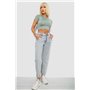 Джинси жіночі MOM, колір блакитний, 244R1905S21 244R1905S21 AGER фото - Luxbikini